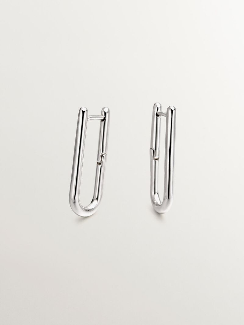 925 long silver ring earrings image number 7