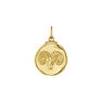 Gold-plated silver Aries charm , J04780-02-ARI