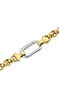 Rolo link chain in 18k yellow gold-plated silver , J05341-02-45