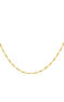 Gold-plated silver combination figaro chain  , J04613-02