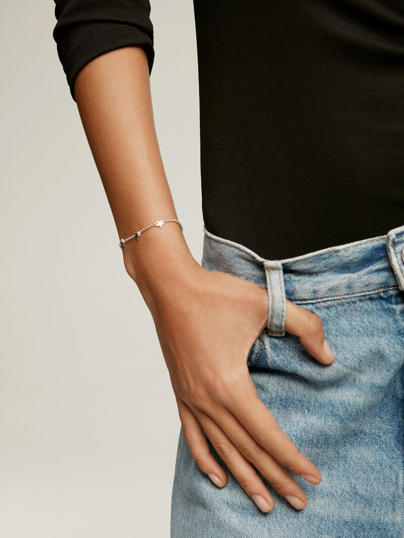 925 Silver bracelet with stars image number 3