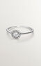 Silver ring diamonds topaz , J01294-01-WT
