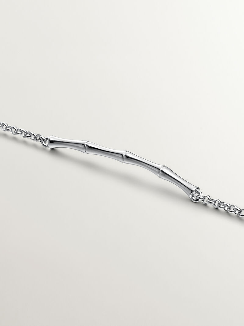 925 Silver bracelet with bamboo cane image number 2