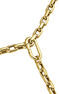 Cable link chain in 18k yellow gold-plated silver, J05336-02-45