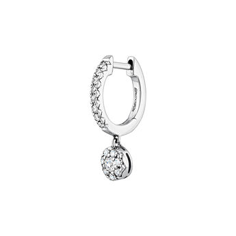 White gold 0.14 ct diamond hoop earring , J04177-01-14-H, mainproduct