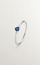 Ring in 9k white gold with a blue sapphire, J05047-01-BS