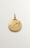 Pendentif médaille Scorpion en argent plaqué en or jaune 18 K, J04780-02-ESC
