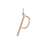 Large rose gold-plated silver P initial charm , J04642-03-P