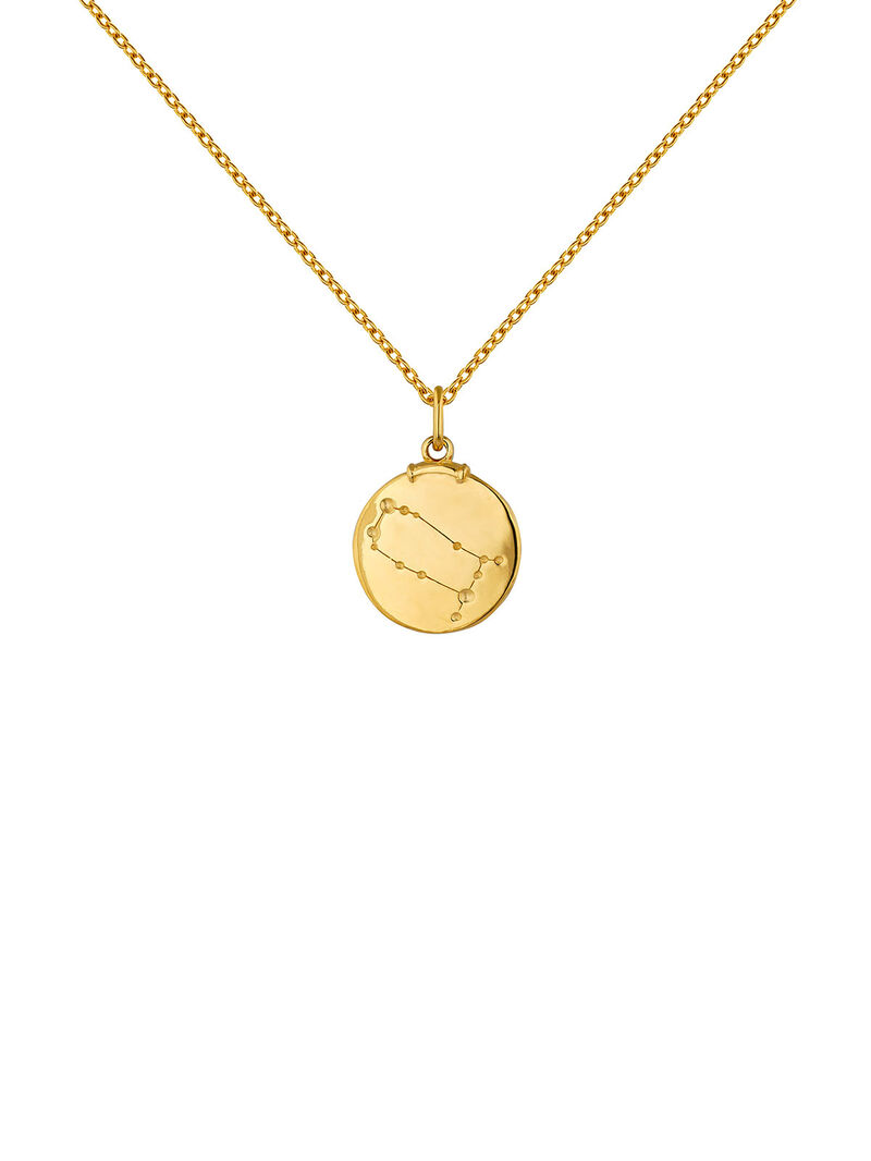 Gemini Charm made of 925 silver, bathed in 18K yellow gold image number 7