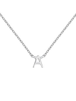 Collier iniciale A or blanc , J04382-01-A,mainproduct