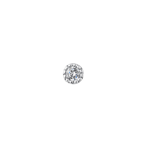 Mini diamond piercing earring 0.014 ct white gold , J04289-01-H-S,hi-res