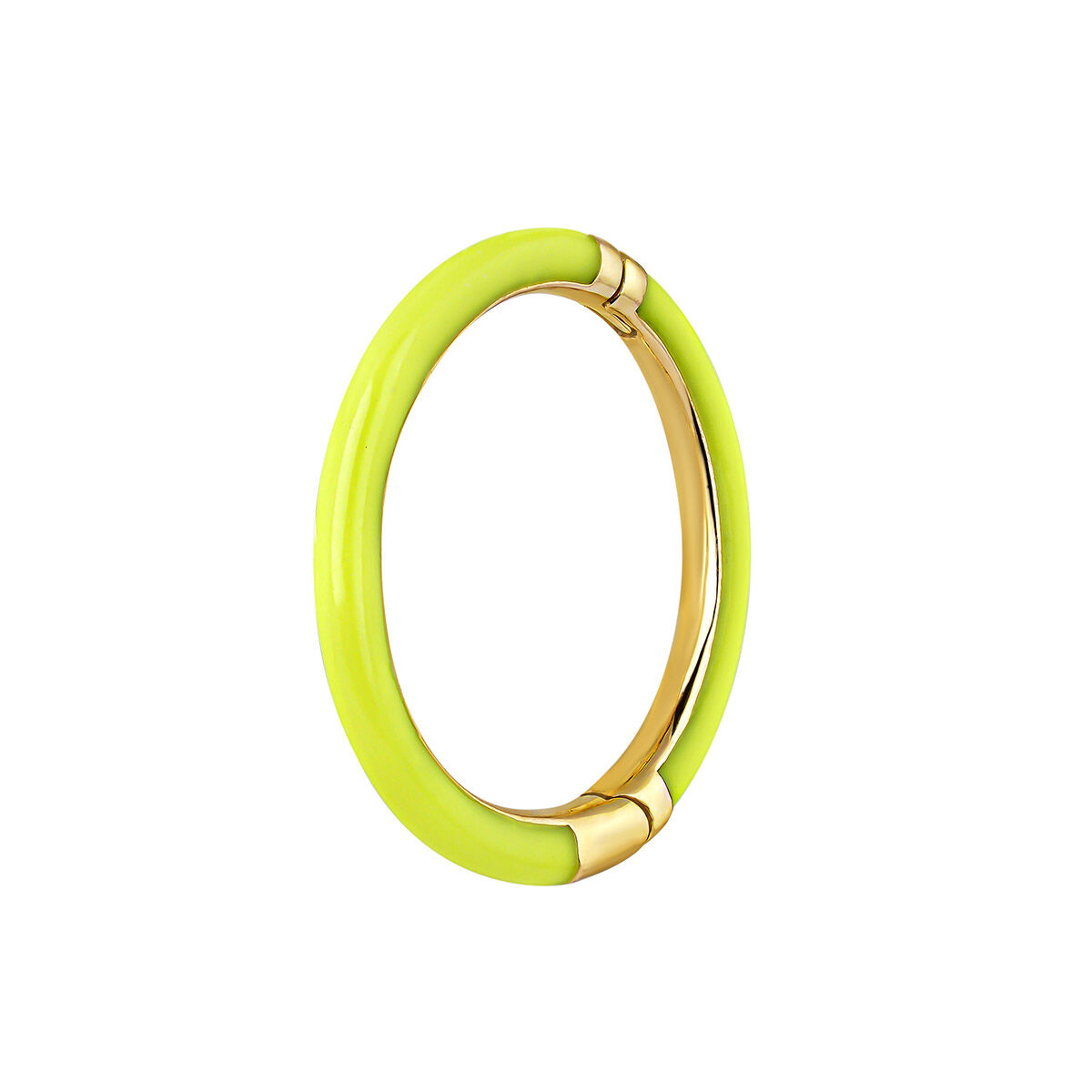 Boucle d'oreille grande or 9 ct émail jaune , J03844-02-H-YELLENA, mainproduct