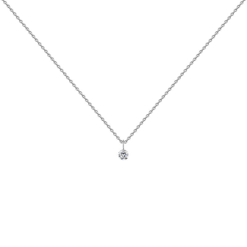 White gold diamond necklace , J04429-01, hi-res
