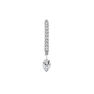 White gold diamonds hoop earring, J04426-01-H
