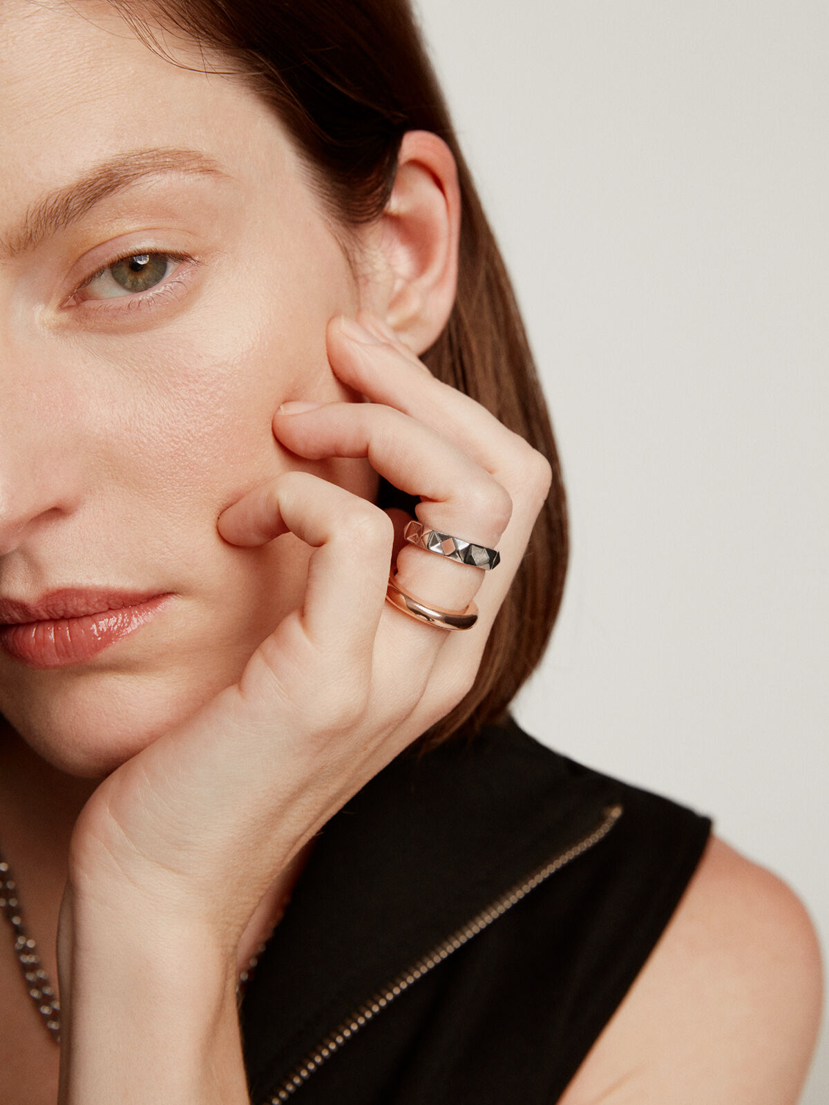Thick rose deals gold ring