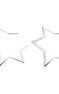 Silver big-star earrings with spinels , J03633-01-BSN