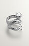 Wide snake ring in silver, J00305-01