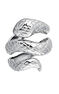 Anillo ancho serpiente de plata, J00305-01