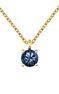 Pendant in 9k yellow gold with a blue sapphire , J04084-02-BS