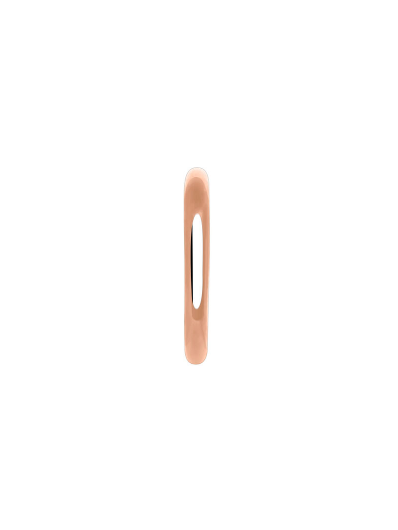 Individual small hoop earring of 9K rose gold image number 1