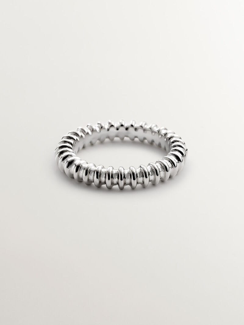 925 Silver Ring with Relief image number 2
