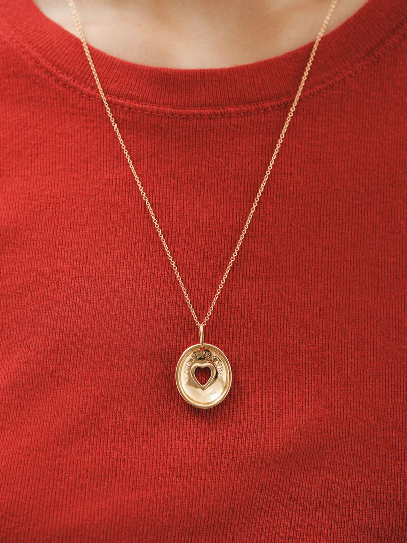 18K yellow gold plated 925 silver charm with purple rhodolites, white topaz and heart shape. image number 5