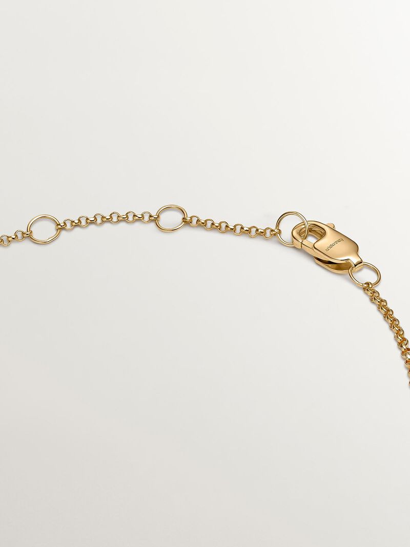 9K Yellow Gold Bracelet with Cross image number 6