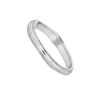 Irregular-shaped, embossed silver ring, J05209-01, mainproduct