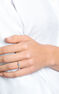 Anillo estrella mini topacio blanco plata , J03301-01-WT-SP