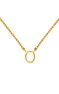 Collar inicial O oro 9 kt , J04382-02-O