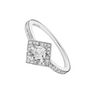 Square silver ring with topaz and diamond, J03772-01-WT-GD