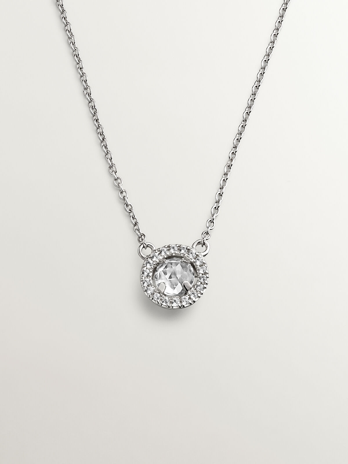 White top topaz pendant