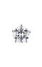 Single solitaire earring in 18k white gold with a 0.15ct diamond, J00888-01-15-H