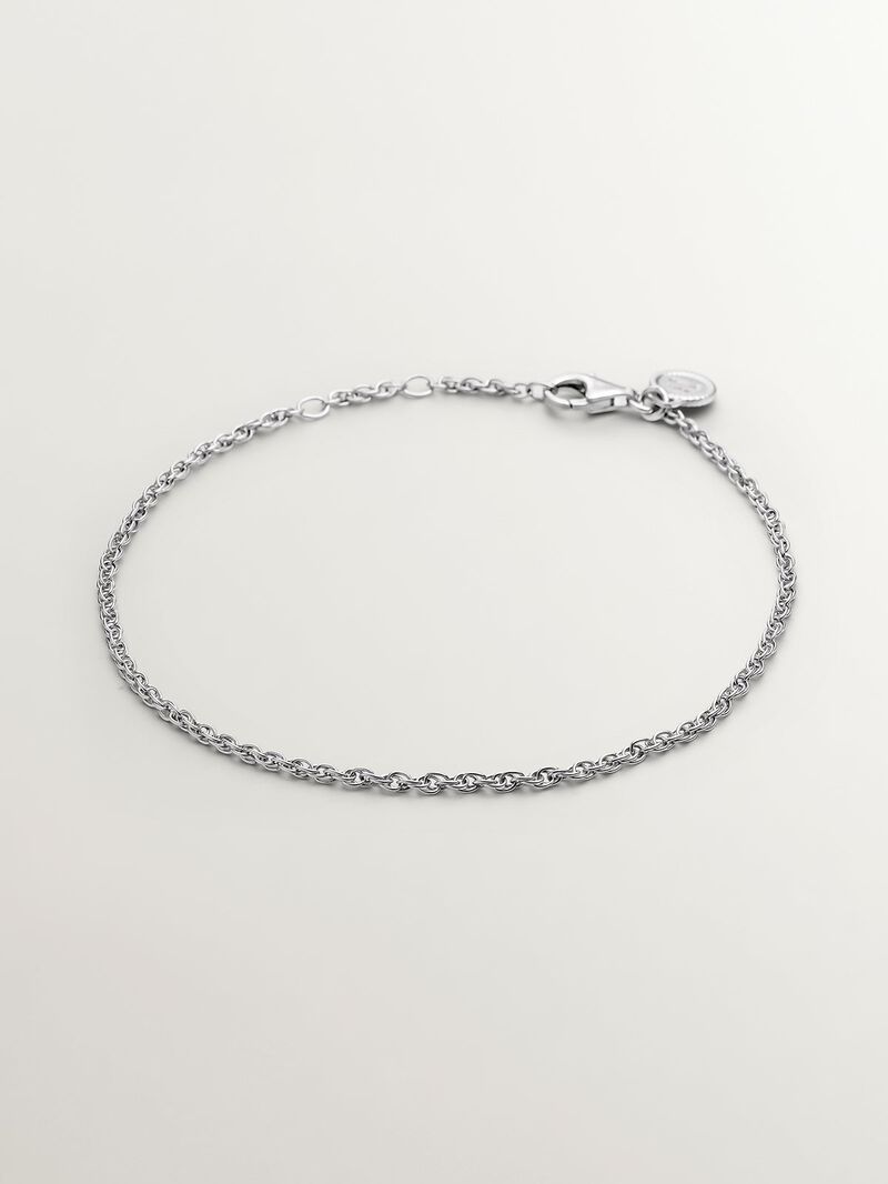 925 silver link tobillera bracelet image number 0