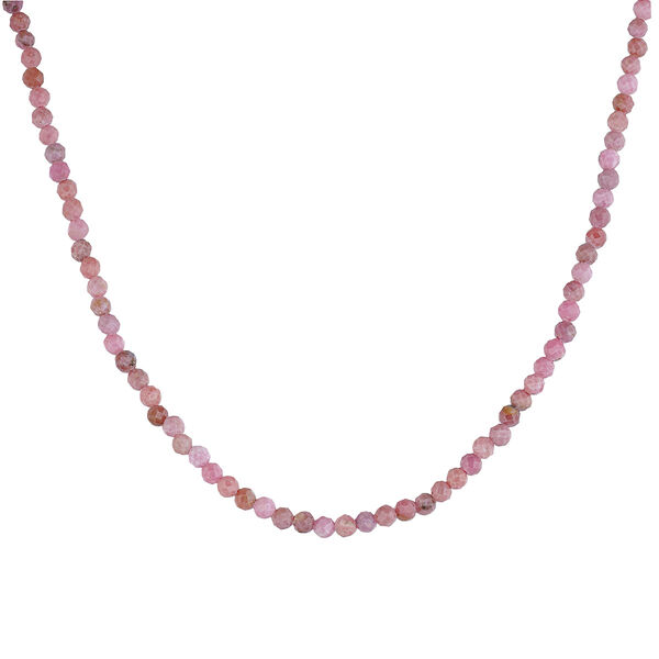Gold plated ball chain rhodonite necklace, J04620-02-RO,hi-res