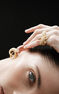 Gold plated silver crocodile ring, J00825-02-NEW