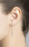 Silver earrings with skull , J03944-01