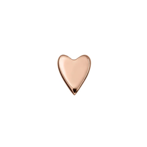 Rose gold heart earring piercing, J03835-03-H,hi-res