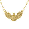 Collar águila plata recubierta oro, J04548-02