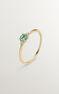 Ring emerald and diamonds gold , J04067-02-EM
