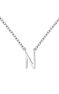 White gold Initial N necklace , J04382-01-N