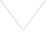 Collier iniciale T or blanc , J04382-01-T