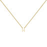 Gold Initial H necklace, J04382-02-H