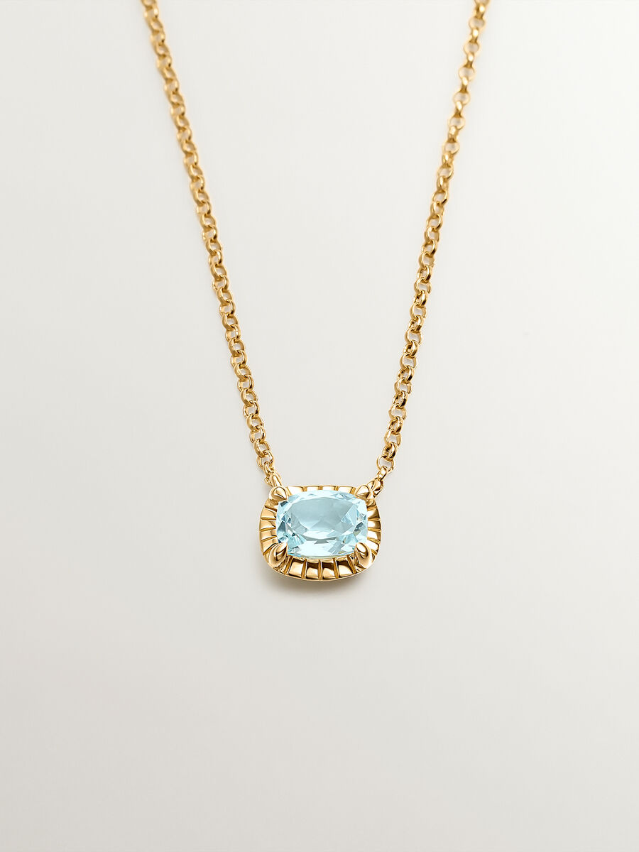 Collar topacio azul plata recubierta oro , J04668-02-SKY, hi-res