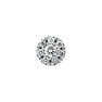 White gold 0.10 ct diamond rosette earring, J04207-01-10-H