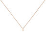 Rose gold Initial R necklace, J04382-03-R