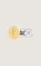 Cross microdermal piercing in 18k gold, J05043-02