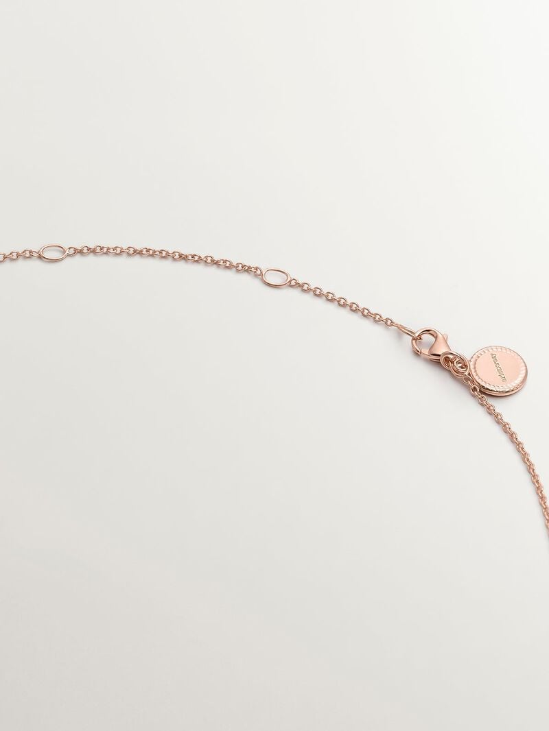 Simple 925 silver chain bathed in 18K rose gold image number 4