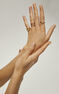 Anillo topacio plata recubierta oro , J04674-02-SB-RO