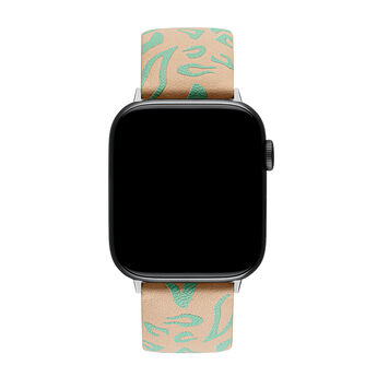 Animal print leather Apple Watch strap , IWSTRAP-PLA-P,hi-res